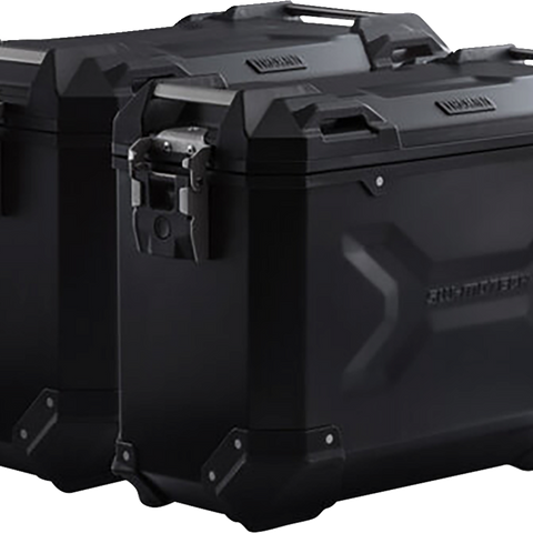 SW-MOTECH TRAX ADV Aluminum Case System - Black - Suzuki V-Strom 650 '04-'10 KFT.05.294.70000/B