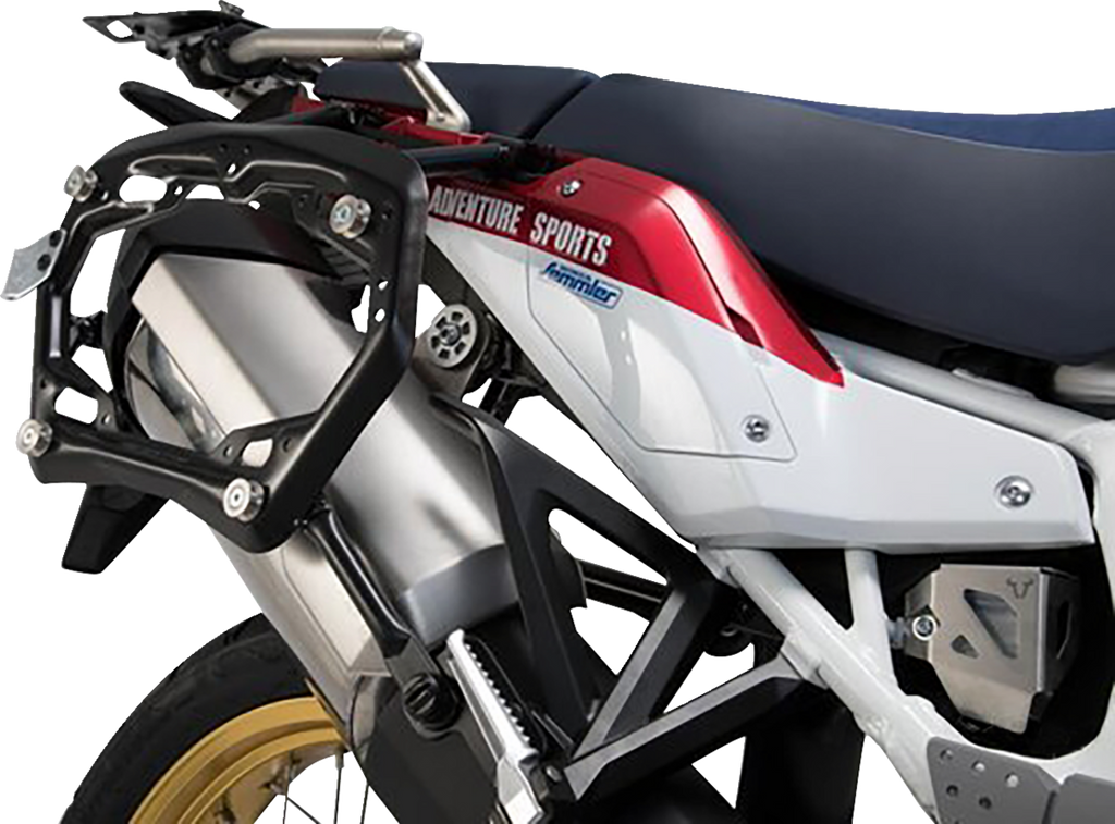 SW-MOTECH TRAX ADV Aluminum Case System - Black - Honda Africa Twin '19-'24 KFT.01.890.70000/B