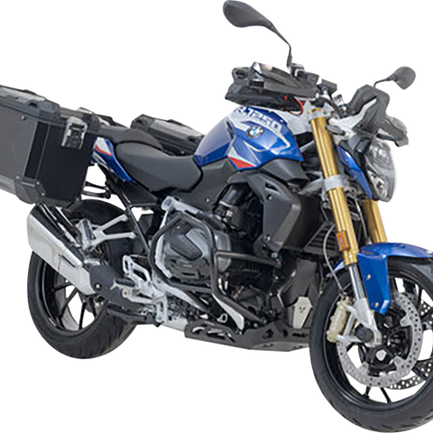 SW-MOTECH TRAX ADV Aluminum Case System - Black - BMW R 1200/1250 R '14-'24 KFT.07.573.70100/B