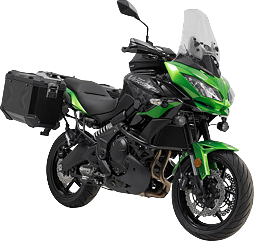 SW-MOTECH TRAX ADV Aluminum Case System - Black - Kawasaki Versys 650 '14-'24 KFT.08.518.70100/B