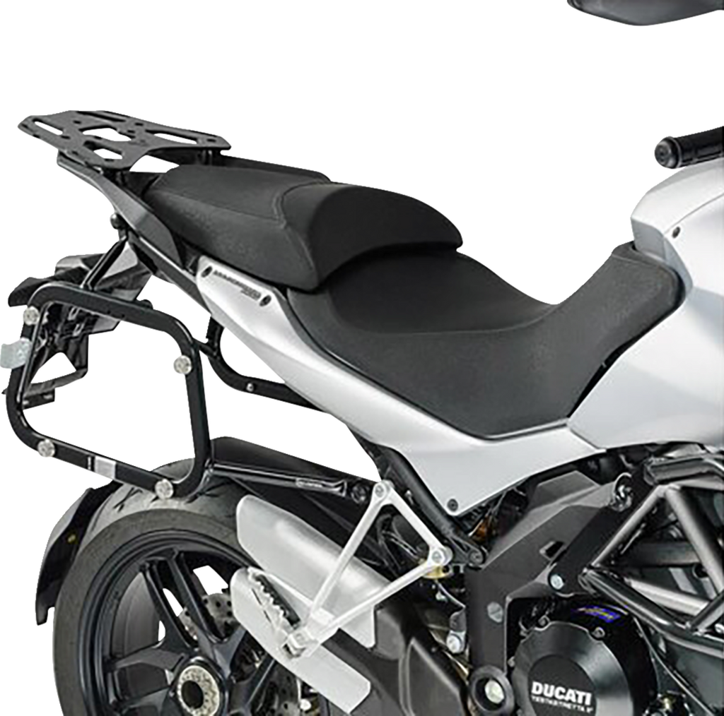 SW-MOTECH TRAX ADV Aluminum Case System - Black - Ducati Multistrada 1200 '10-'14 KFT.22.140.70100/B