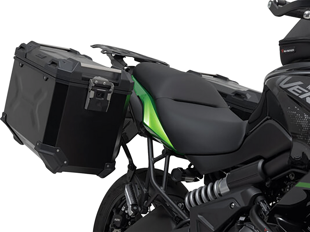 SW-MOTECH TRAX ADV Aluminum Case System - Black - Kawasaki Versys 650 '14-'24 KFT.08.518.70100/B