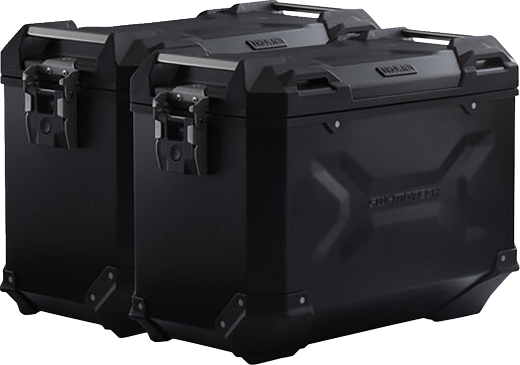 SW-MOTECH TRAX ADV Aluminum Case System - Black - Yamaha Tracer 9 GT '21-'24 KFT.06.921.70100/B