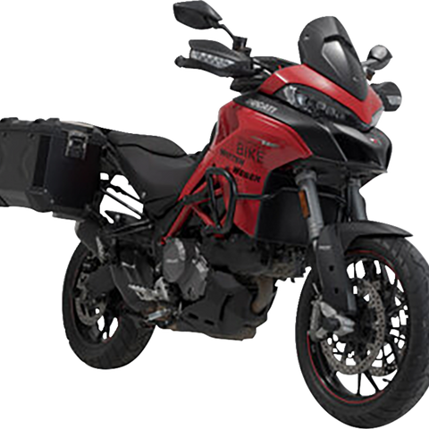 SW-MOTECH TRAX ADV Aluminum Case System - Black - Ducati Multistrada 950/1200/1260/V2 '15-'24 KFT.22.114.70102/B