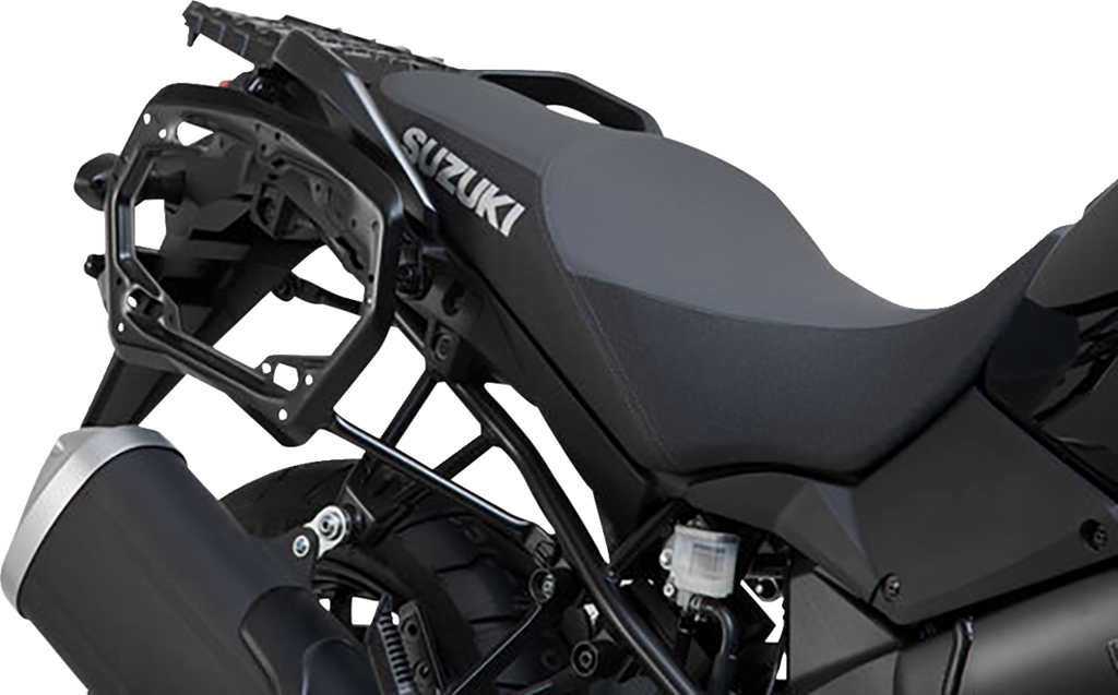 SW-MOTECH TRAX ADV Aluminum Case System - Black - Suzuki V-Strom 1000 '14-'19 KFT.05.440.70101/B