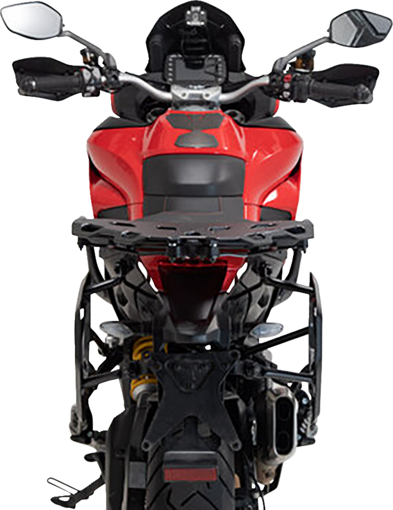 SW-MOTECH TRAX ADV Aluminum Case System - Black - Ducati Multistrada 950/1200/1260/V2 '15-'24 KFT.22.114.70102/B