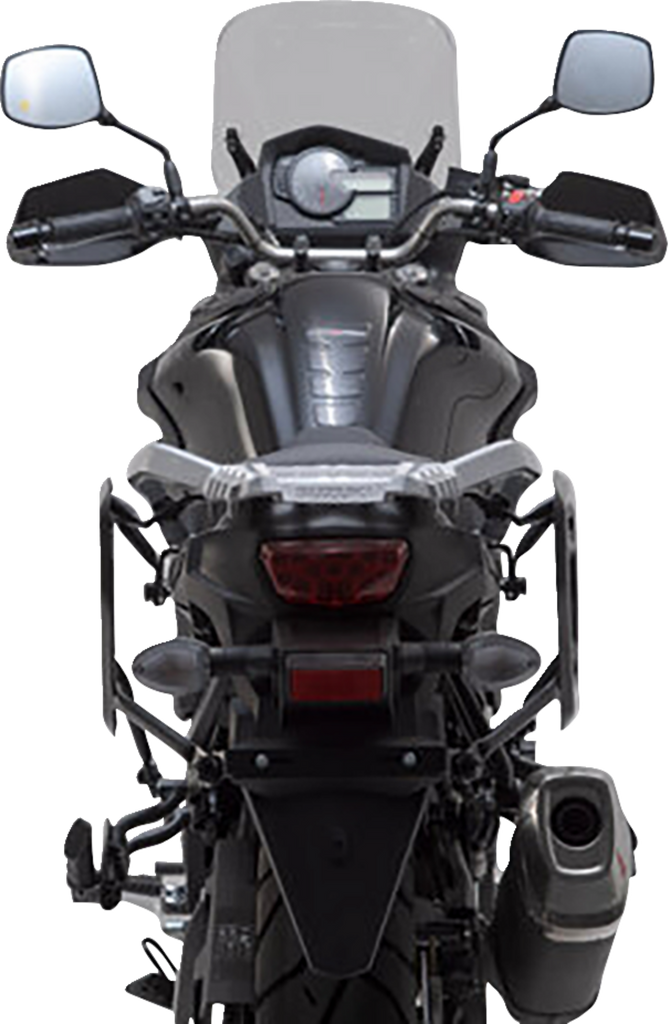 SW-MOTECH TRAX ADV Aluminum Case System - Black - Suzuki V-Strom 650 '16-'24 KFT.05.876.70101/B