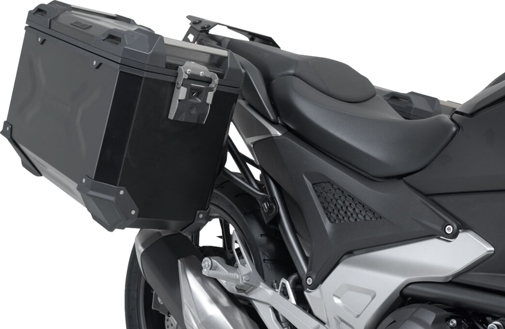 SW-MOTECH TRAX ADV Aluminum Case System - Black - Honda NC750 X '20-'24 KFT.01.841.70100/B