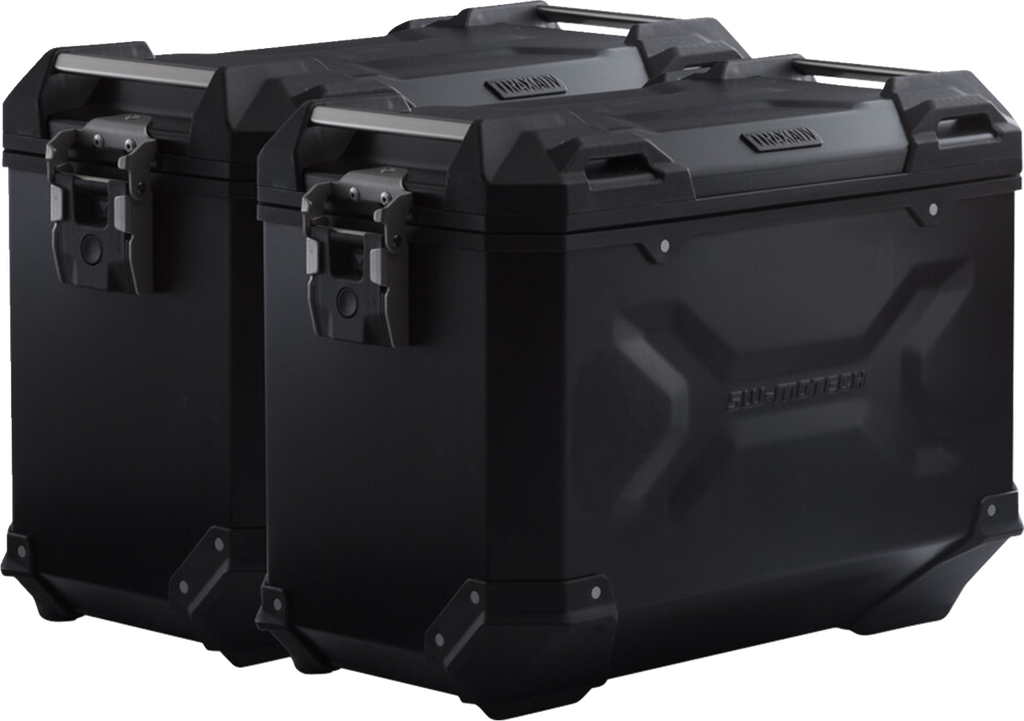 SW-MOTECH TRAX ADV Aluminum Case System - Black - Honda NC750 X '20-'24 KFT.01.841.70100/B