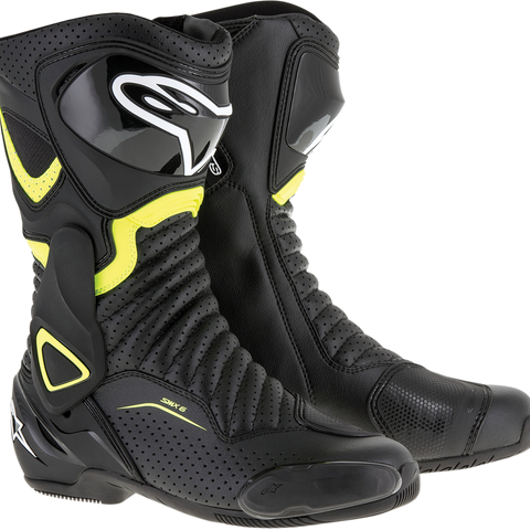 ALPINESTARS SMX-6 v2 Vented Boots - Black/Yellow - US 4 / EU 37 2223017-1550-37