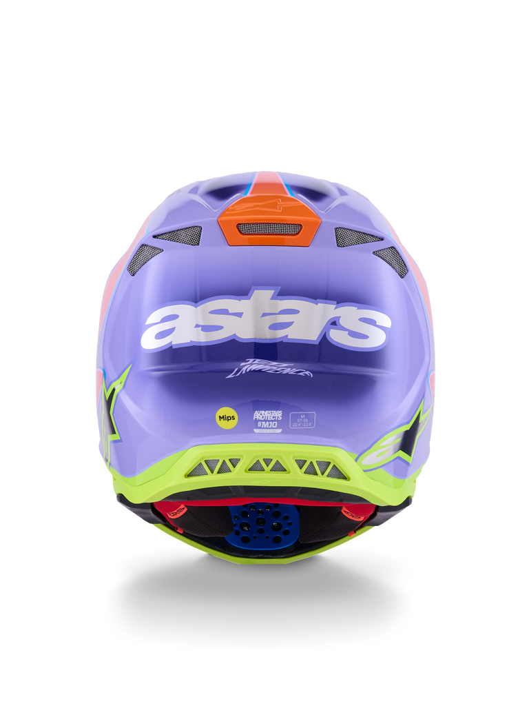 S M10 Jett Lawrence R01 Helmet Purp/Pnk Fluo/Ylw Fluo Gls Lg