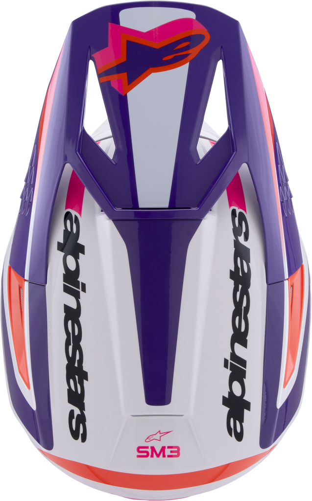 Sm3 Heat Helmet White/Purple/Pink Glossy Lg