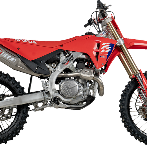 AKRAPOVIC Evolution Line Exhaust System - Titanium - CRF450R/CRF450RX S-H4E1-FDHLT