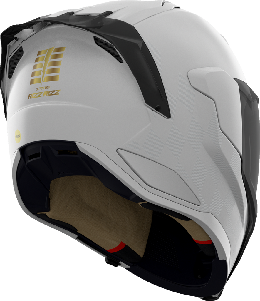 ICON Ultraflite Rizz Rizz MIPS Helmet, White, Large, 0101-17942