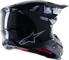 Supertech S M10 Solid Helmet Black Glossy/Carbon Sm
