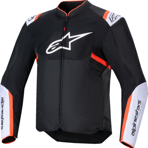 ALPINESTARS T-SPS Air v2 Jacket - Black/White/Red Fluo - XL 3301025-1231-XL