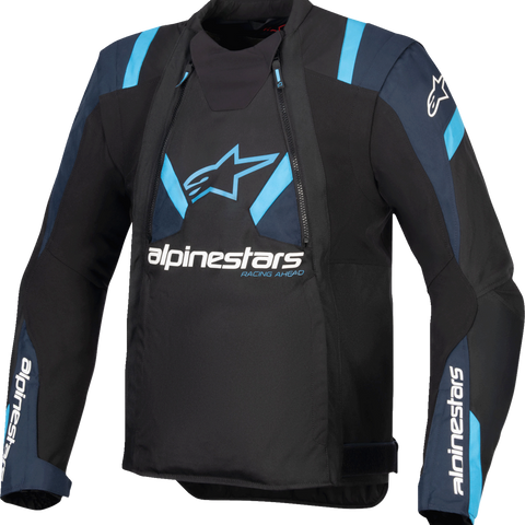 ALPINESTARS T-Stunt Air Jacket - Black/Dark Blue/Blithe Blue - Large 3301825-1386-L