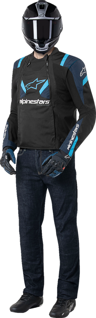 ALPINESTARS T-Stunt Air Jacket - Black/Dark Blue/Blithe Blue - 4XL 3301825-1386-4X