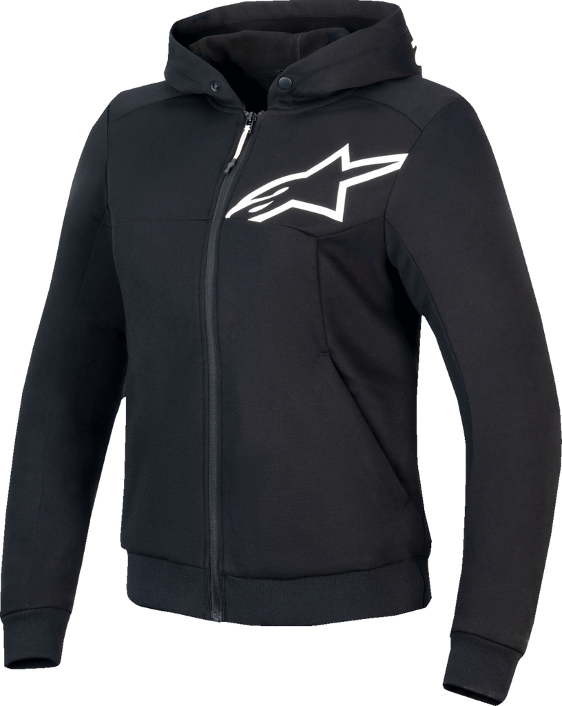 ALPINESTARS Stella Chrome v2 Sport Hoodie - Black/White - 2XL 4210225-12-2XL