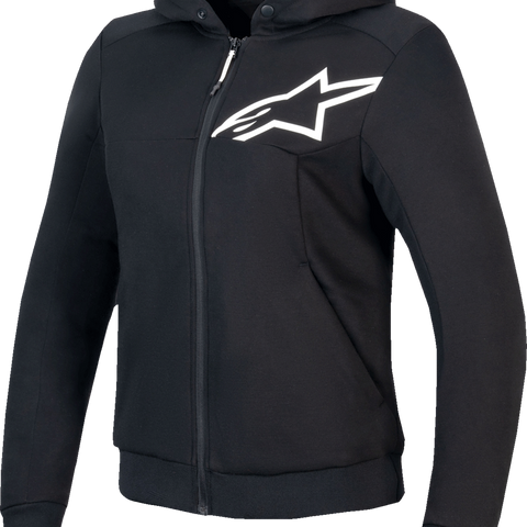 ALPINESTARS Stella Chrome v2 Sport Hoodie - Black/White - 2XL 4210225-12-2XL