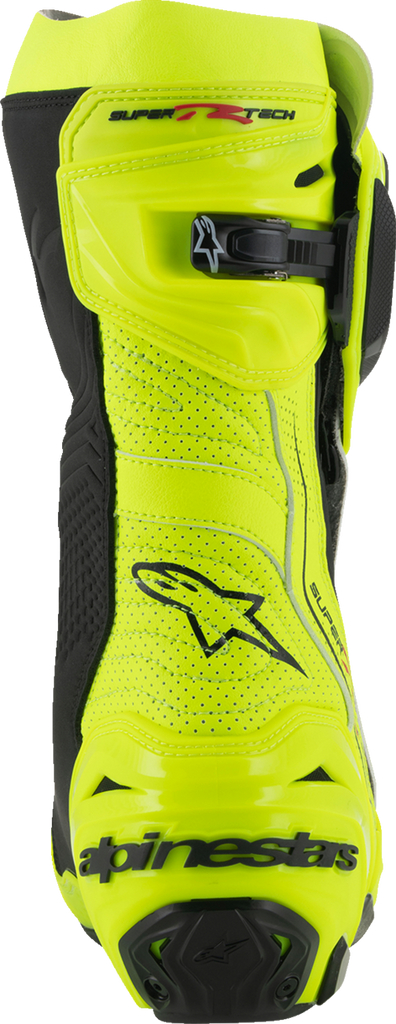 ALPINESTARS Supertech R Vented Boots - Fluorescent Yellow/Black - US 12.5 / EU 48 2220121-551-48