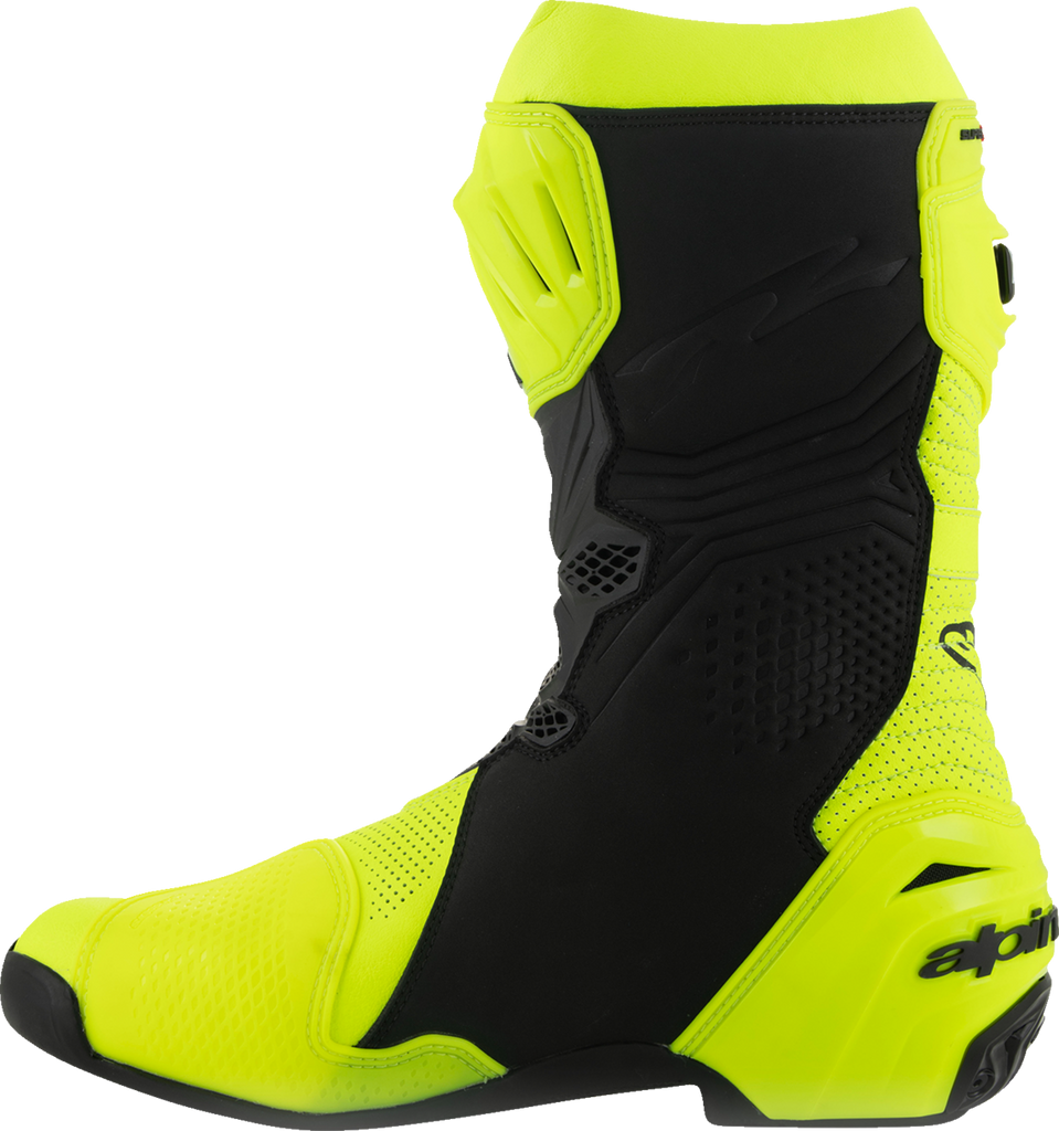 ALPINESTARS Supertech R Vented Boots - Fluorescent Yellow/Black - US 12.5 / EU 48 2220121-551-48