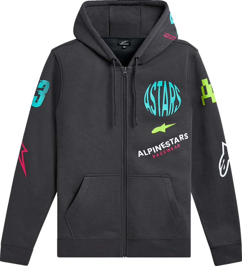 ALPINESTARS Variegate Zip Hoodie - Gunmetal - 2XL 1215-53200-190-2X