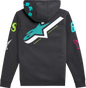 ALPINESTARS Variegate Zip Hoodie - Gunmetal - Large 1215-53200-190-L