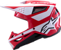 ALPINESTARS SM3 Helmet - Heat - Gloss Red/White/Black - Large 8301026-3126-L