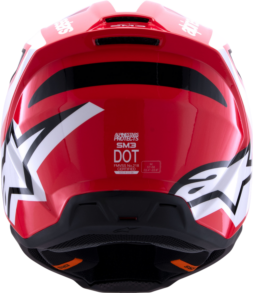 ALPINESTARS SM3 Helmet - Heat - Gloss Red/White/Black - Large 8301026-3126-L