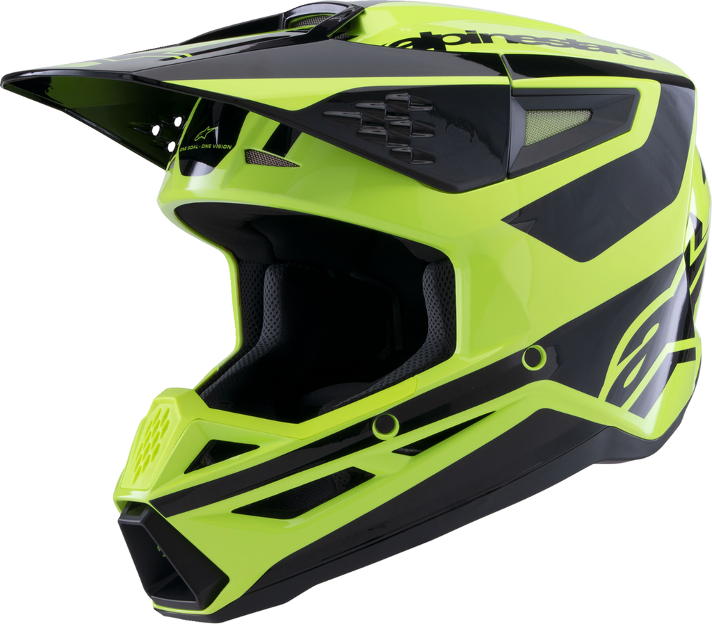 ALPINESTARS SM3 Helmet - Heat - Gloss Yellow Fluo/Black - Large 8301026-5011-L