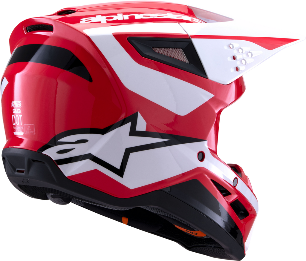ALPINESTARS SM3 Helmet - Heat - Gloss Red/White/Black - Medium 8301026-3126-M