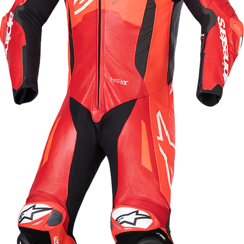 ALPINESTARS GP Plus v4 Sprint 1-Piece Leather Suit - Red Fluo/Mid Red/White - US 40 / EU 50 3150225-3087-50
