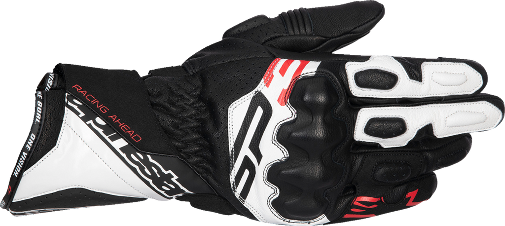 ALPINESTARS SP-3 Gloves - Black/White/Fluo Red - 3XL 3550925-1231-3X