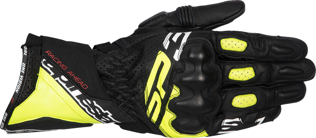 ALPINESTARS SP-3 Gloves - Black/Fluo Yellow/White - 3XL 3550925-158-3X