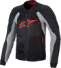 ALPINESTARS Troop-Air Jacket - Black/Ash Gray/Bright Red - Large 3301225-1087-L