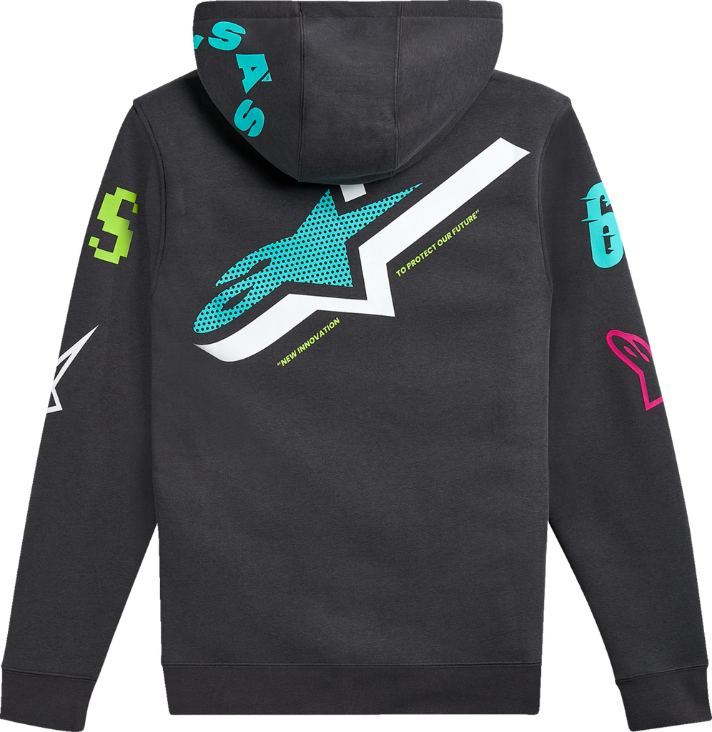 ALPINESTARS Variegate Zip Hoodie - Gunmetal - Medium 1215-53200-190-M