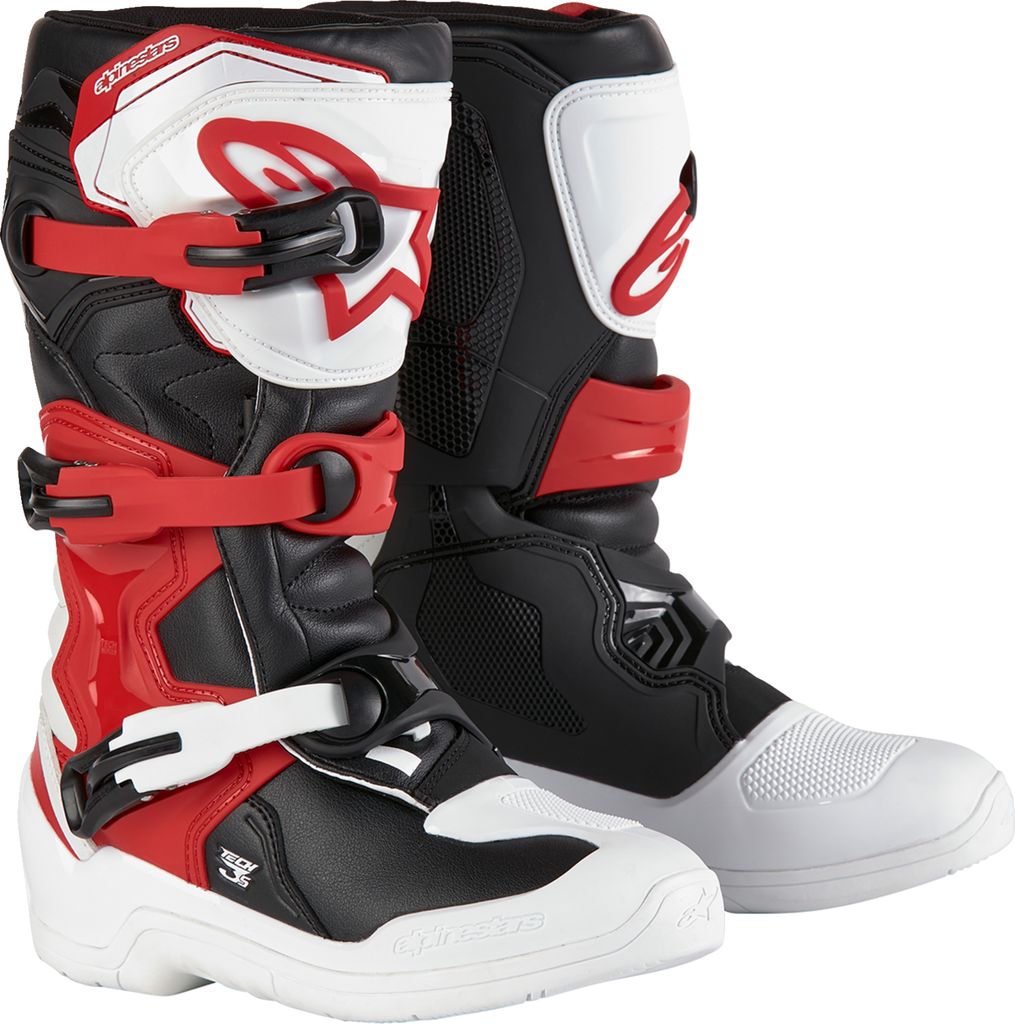 ALPINESTARS Youth Tech3S Boots - White/Black/Red - US 7 / EU 40.5 2014024-2030-7
