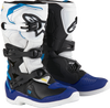 ALPINESTARS Youth Tech3S Boots - White/Black/Blue - US 3 / EU 35.5 2014024-2179-3