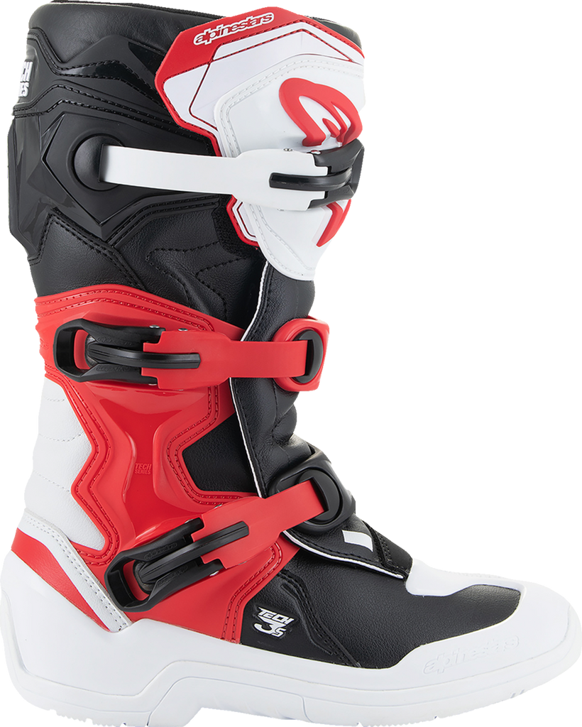 ALPINESTARS Youth Tech3S Boots - White/Black/Red - US 8 / EU 42 2014024-2030-8