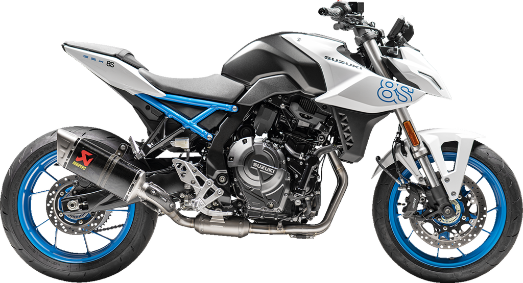 AKRAPOVIC Racing Line Exhaust System - Carbon Fiber - Suzuki GSX-8S & GSX-8R S-S8R2-EEC