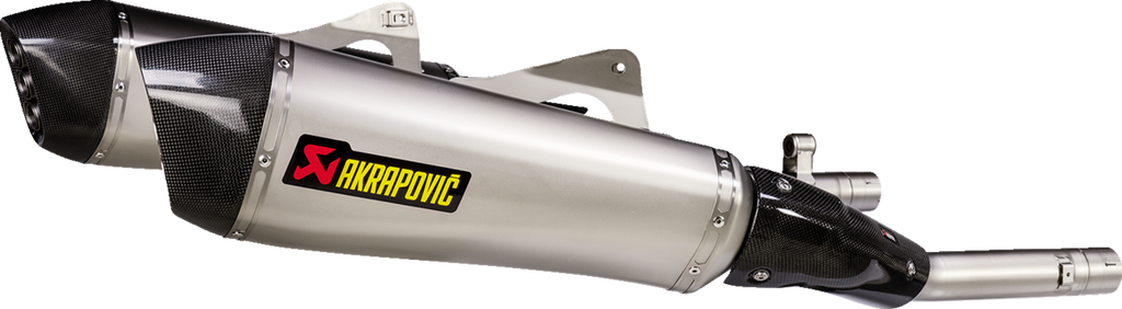 AKRAPOVIC Slip-On Line Mufflers - Titanium - BMW K 1600 GT & K 1600 GTL S-B16SO5-HZAAT