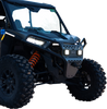 RAVEK Front Bumper/Skid Plate with White Lights - Black - RZR XP 1000 64-317BKL