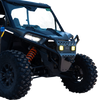 RAVEK Front Bumper/Skid Plate with Amber Lights - Black - RZR XP 1000 64-317BKLA