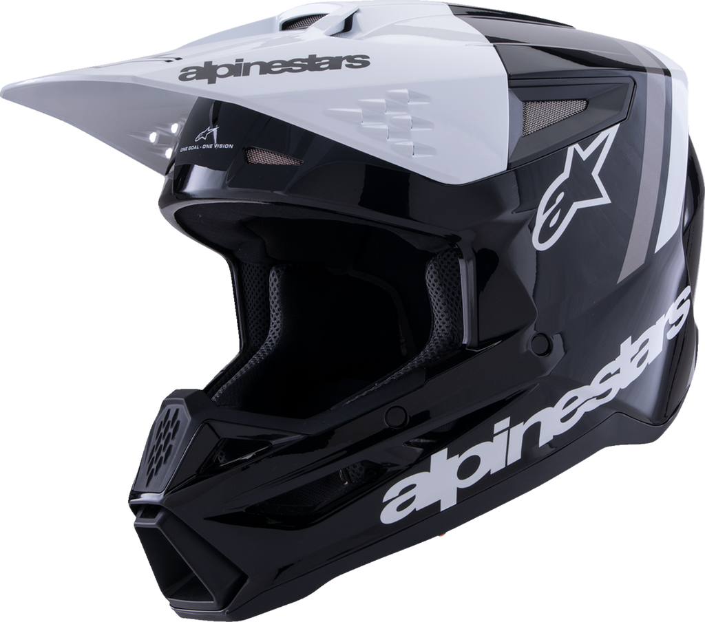 ALPINESTARS SM3 Helmet - Radium - Gloss Black/White/Gray - Medium 8300826-1546-M