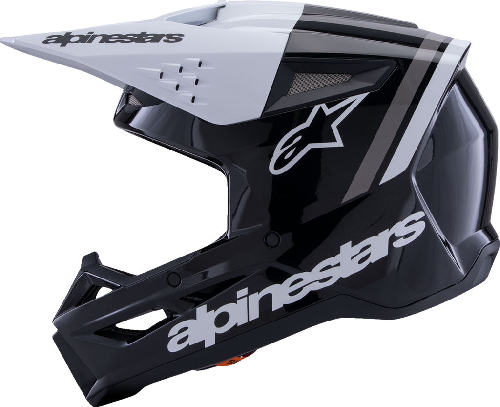 ALPINESTARS SM3 Helmet - Radium - Gloss Black/White/Gray - Medium 8300826-1546-M