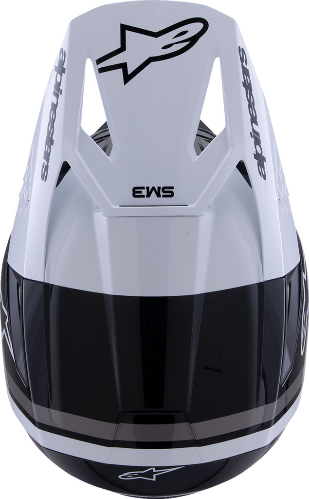 ALPINESTARS SM3 Helmet - Radium - Gloss Black/White/Gray - Medium 8300826-1546-M