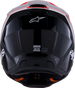 ALPINESTARS SM3 Helmet - Radium - Gloss Black/Red Fluo/White - XS 8300826-1553-XS