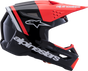 ALPINESTARS SM3 Helmet - Radium - Gloss Black/Red Fluo/White - Small 8300826-1553-S