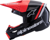 ALPINESTARS SM3 Helmet - Radium - Gloss Black/Red Fluo/White - Small 8300826-1553-S